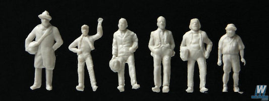 Standing And Walking Figures, Unpainted Pkg (72) - 6053 : HO