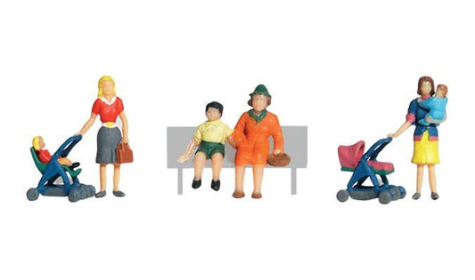 Moms & Kids - Scenic Accents Pkg(6) - A1832 : HO