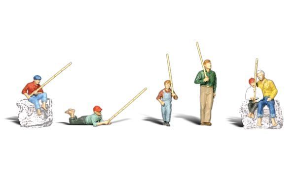 Gone Fishing - Scenic Accents pkg (5) - A1878 : HO