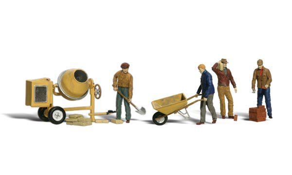 Masonry Workers - Scenic Accents pkg (11) - A1901 : HO