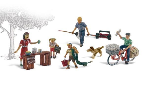 Summertime Jobs - Scenic Accents pkg (7) - A1938 : HO