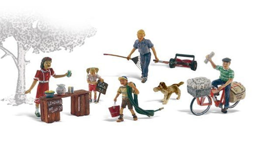 Summertime Jobs - Scenic Accents pkg (7) - A1938 : HO