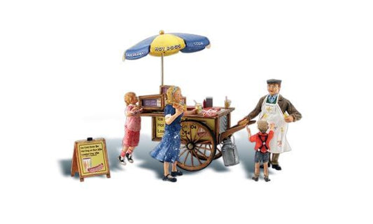 Wally's Wiener Wagon- Scenic Accents pkg (6) - A1945 : HO