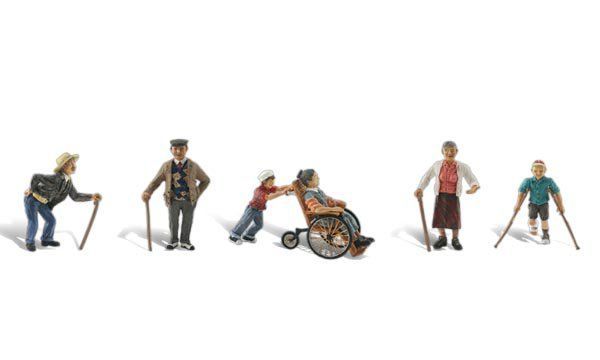 Physically Challenged - Scenic Accents pkg (6) - A1946 : HO