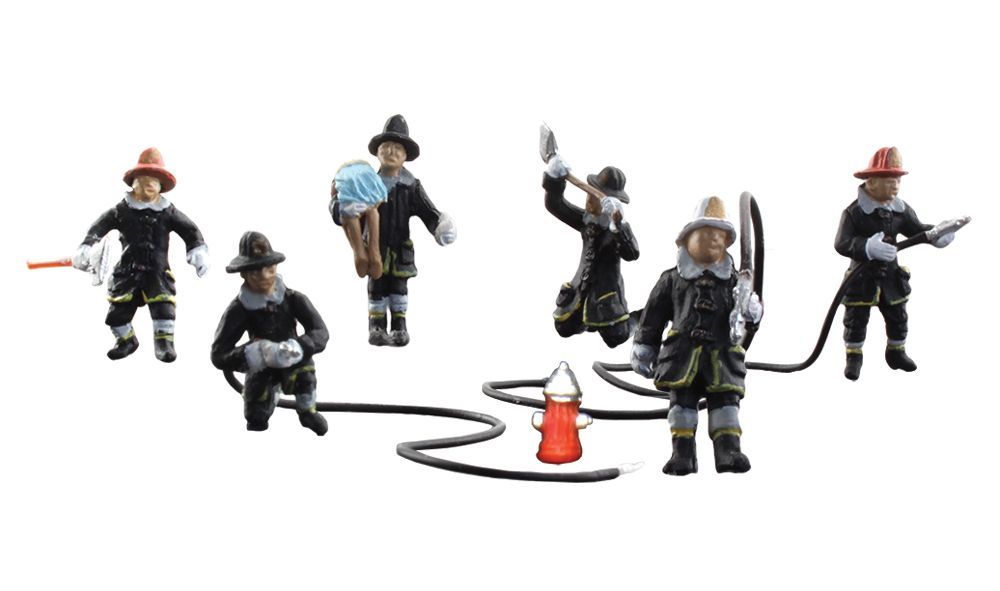 Rescue Firefighters - Scenic Accents pkg(7) - A1961 : HO