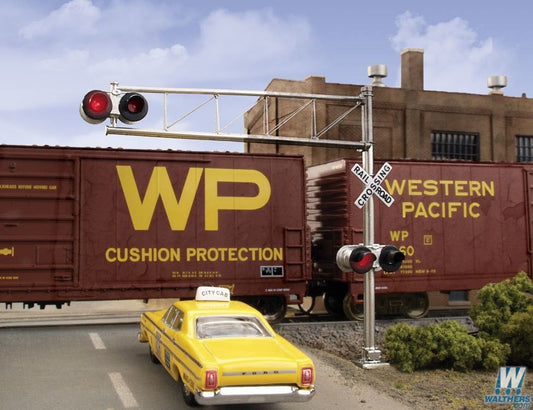 Post-1960s Cantilever Grade Crossing Signal -- Single-lane-4332 : HO