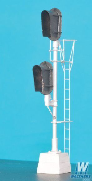 General Railway Signal (GRS) Double-Headed 3/3 Style "D" w/Snow Shield Colored LEDs - SG942 : HO