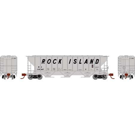 PS-2 4427 3-Bay Covered Hopper Rock Island RI 130227 - 25454 : N