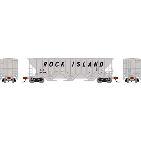PS-2 4427 3-Bay Covered Hopper Rock Island RI 130236 - 25455 : N
