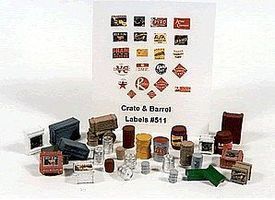 Crates, Kegs & Barrels - Superset (30 pcs) Unfinished - 511 : HO