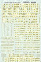 Railroad Roman Letter and Numbers Dulux - 90008 : HO