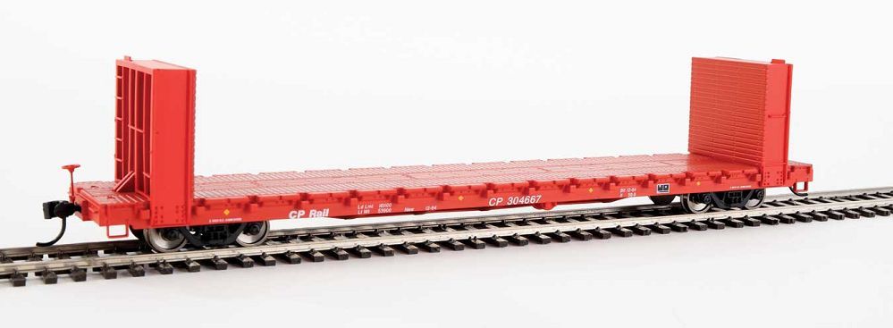 60' Pullman-Standard Bulkhead Flatcar (48 FT IL) Canadian Pacific CP 304667 - 5806 : HO