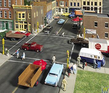 Street System Expander, Asphalt Straight Sections Kit - 3195 : HO