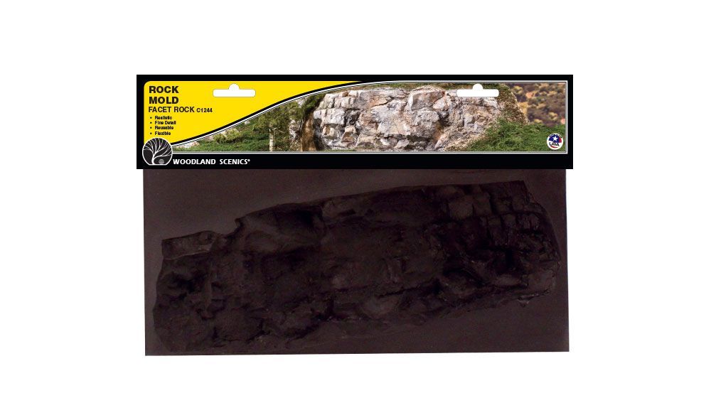 Rock Mold-facet Rock - C1244