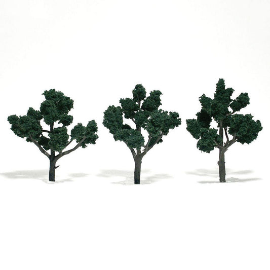 Trees - Dark Green Deciduous - 4-5 Inch - TR1511