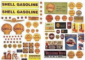 Shell Gas Station Signs 1940-1950s - 488 : HO