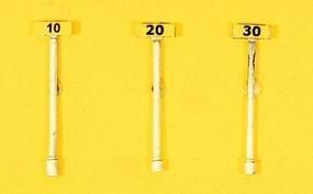 Rectangle Speed Signs (Low Set) 3/set - 841 : HO