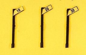 Angled Speed Sign Set (Low) 3/set - 843 : HO
