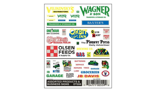 Dry Transfer Signs - Business, Standard Oil - DT559 : HO