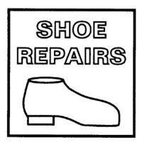 Neon-Like Signs: Shoe Repair (green) -7501901