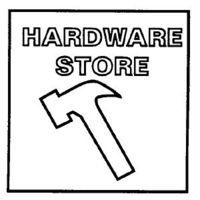 Neon-like Sign: Hardware Store (orange) - 7505001