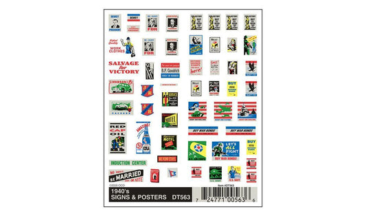 Dry Transfer Signs - 1940s Signs & Posters - DT563 : HO