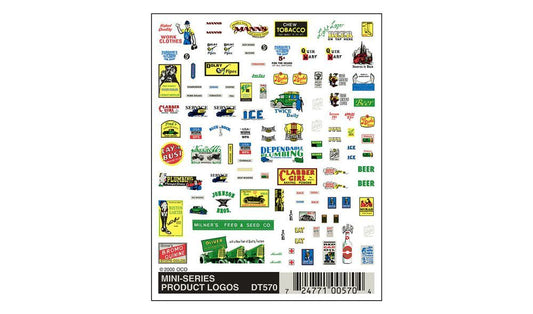 Dry Transfer Signs - Mini-Series Product Logos - DT570 : N
