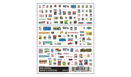 Dry Transfer Decals - Mini-Series Signs & Posters - DT573 : N