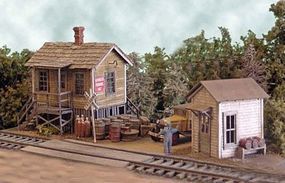 Laser Cut Wood Railroad Kit-0432 : HO