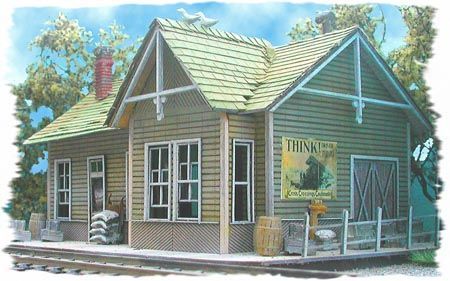 Laser Cut Wood Railroad Kit-0911 : HO