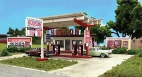 Hudson Oil Gas Station Laser Cut Wood Kit - 2002 : HO