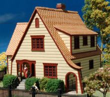 Laser Cut Wood Residential Kit-140301 : HO