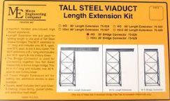 Tall Steel Viaduct HOn3 80' Length Extension - 75527 : HO