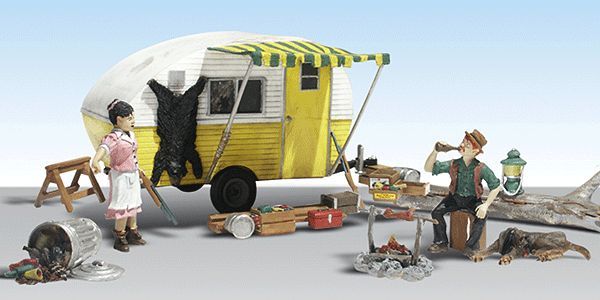Ma & Pa's Trailer Haven Auto Scenes - AS5542 : HO