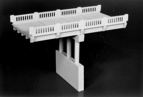 Early 50′ Hwy. Overpass w/Pier HO - 0102 : HO