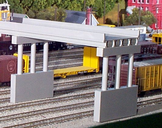 Modern 50′ Highway Overpass W/Piers - 0112 : HO