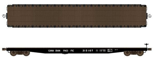 62 Ft Flat Car-40116 : HO