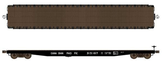 62 Ft Flat Car-40117 : HO