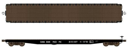 62 Ft Flat Car-40118 : HO