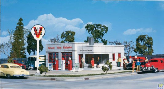 Al's Victory Service Gas Station -- Kit - 3072 : HO