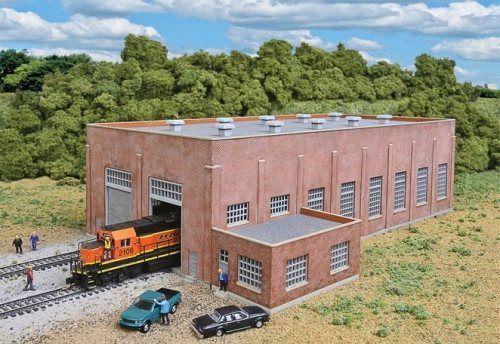 Two-Stall 130' Brick Diesel House Kit - 3266 : N