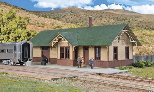 Union Pacific-style Depot Kit - 4057 : HO