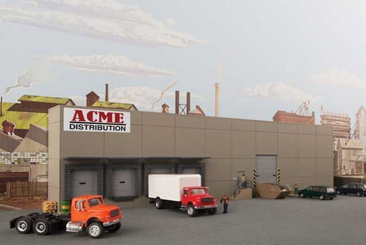 Modern Concrete Warehouse Background Building Kit - 4071 : HO