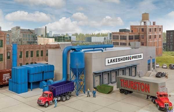 Modern Printing Plant - Cornerstone Modern Industrial Park Kit-4079 : HO