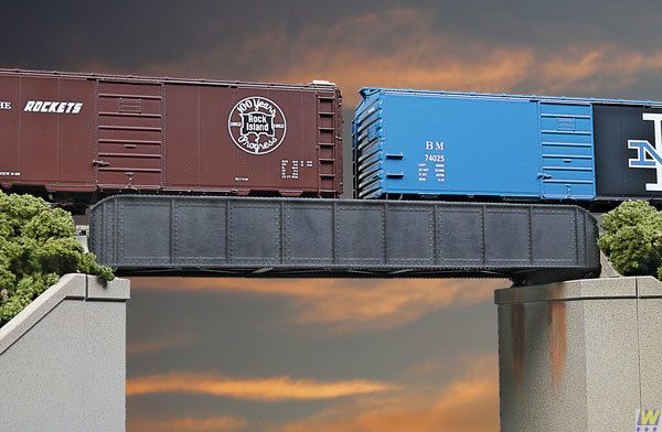 50' Single-track Railroad Through Girder Bridge Kit - 4501 : HO