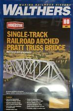 Arched Pratt Truss Railroad Bridge -- Single Track - Kit - 4521 : HO
