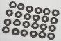 Vinyl Trailer Tire Set - Includes 24 tires-50104 : HO