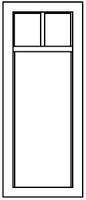 27″ X 78″ 3-Pane Window 2/1 Light Pkg(6) - 5288 : HO