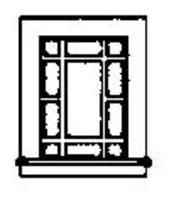 Windows -- Victorian Picture - 8022 : N