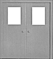 Double Door with Window (2 each) - 1111 : HO